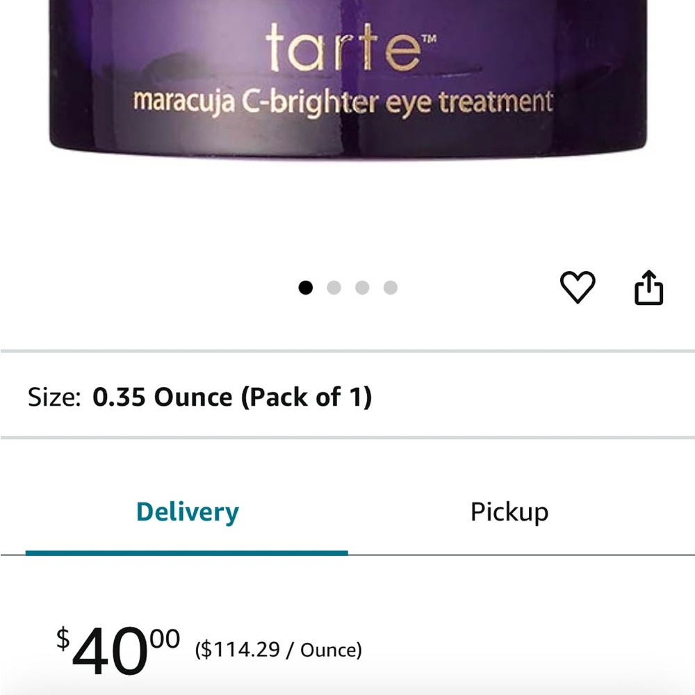 Tarte Cosmetics Maracuja C-Brighter Eye Treatment